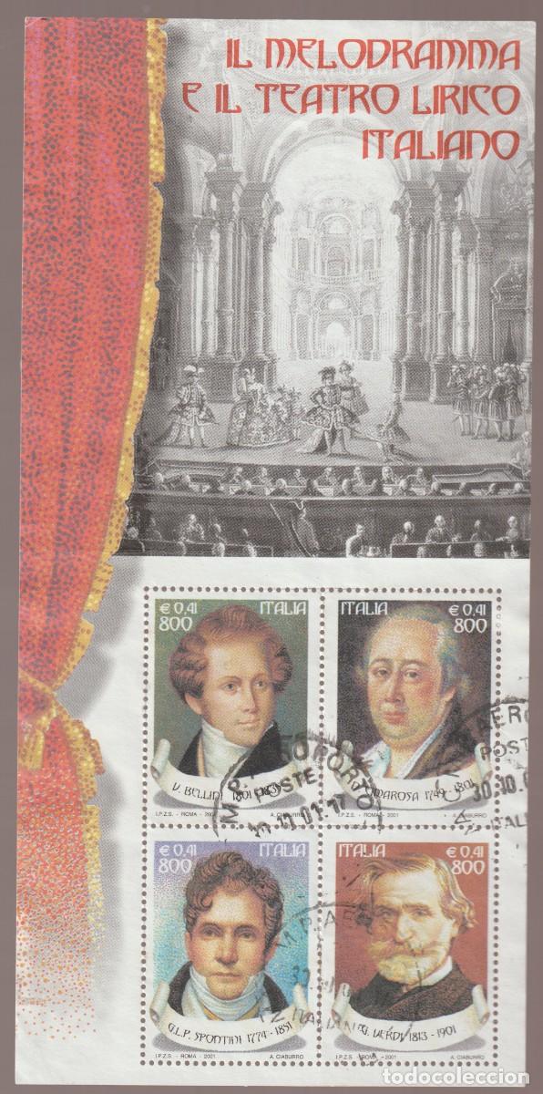 Sellos: Italia 2001 - Yvert 2473/2476 usado