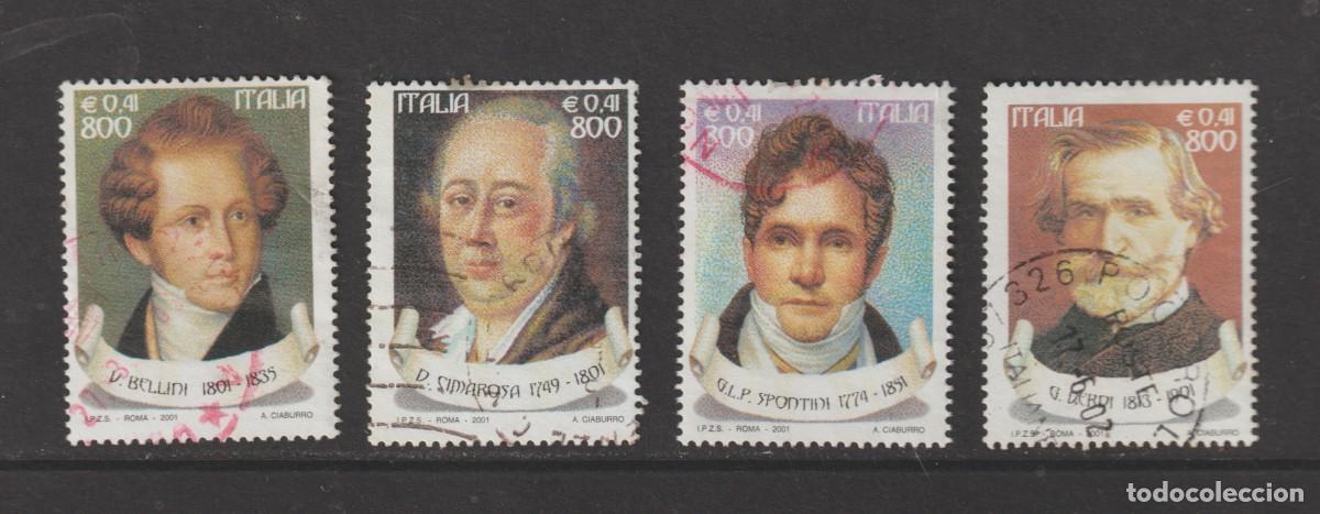 Sellos: Italia 2001 - Yvert 2473/2476 usado