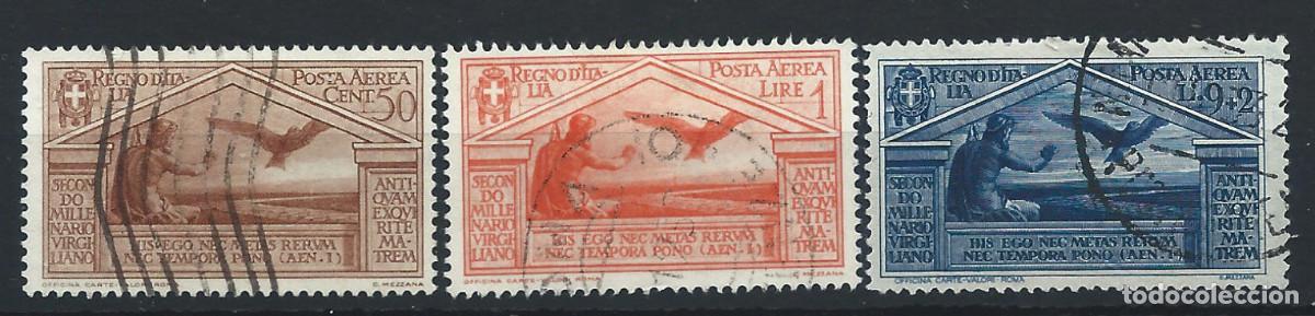 Sellos: Italie PA N&deg;21/22 + 24 Obl (FU) 1930 - Naissance du po&egrave;te Virgile