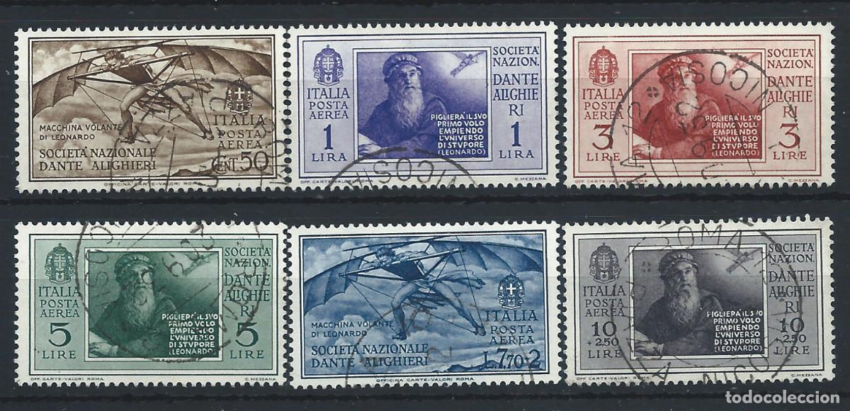 Sellos: Italie PA N&deg;26/31 Obl (FU) 1932 - L&eacute;onard de Vinci