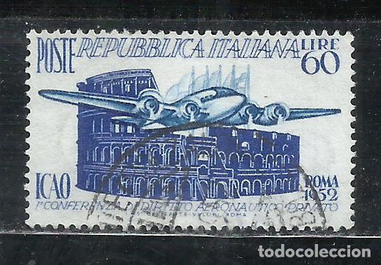 Sellos: Q507F-ITALIA SERIE COMPLETA SELLO CLAVE1952 N&ordm; 635 VALOR 20,00&euro; AVION AVIACION
