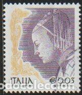 Sellos: Italia 2002 Scott 2438 Sello &ordm; Las mujeres en el arte Michel 2830IA Yvert 2563 Italy Stamp Timbre