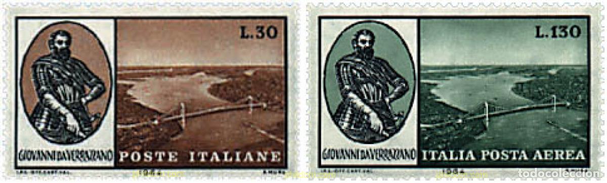 Sellos: 42279 MNH ITALIA 1964 INAUGURACION DEL PUENTE VERRAZZANO