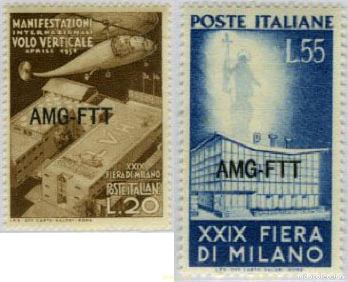 Sellos: 793763 HINGED TRIESTE Zona A 1951 29 FERIA DE MILAN