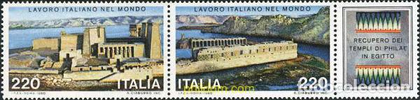 Sellos: 158431 MNH ITALIA 1980 RECUPERACION DEL TEMPLO DE PHILAE EN EGIPTO