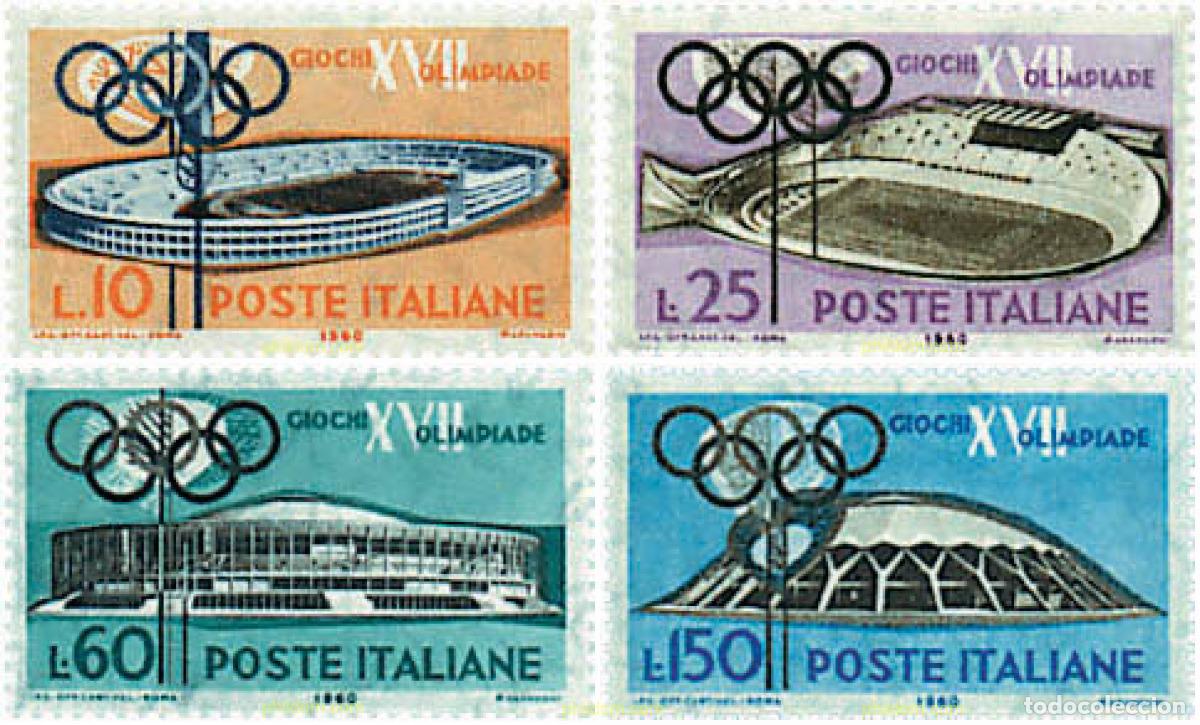 Sellos: 793933 MNH ITALIA 1960 17 JUEGOS OLIMPICOS VERANO ROMA 1960