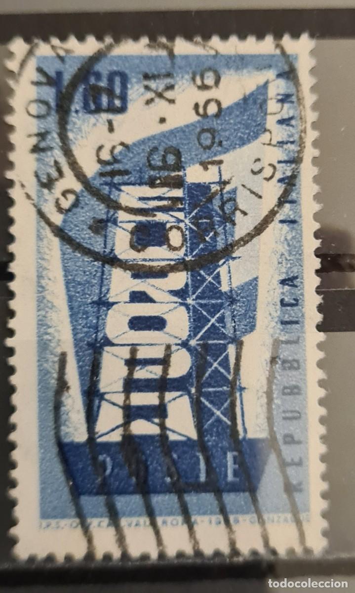 Sellos: Sello usado de Italia 1956: Europa