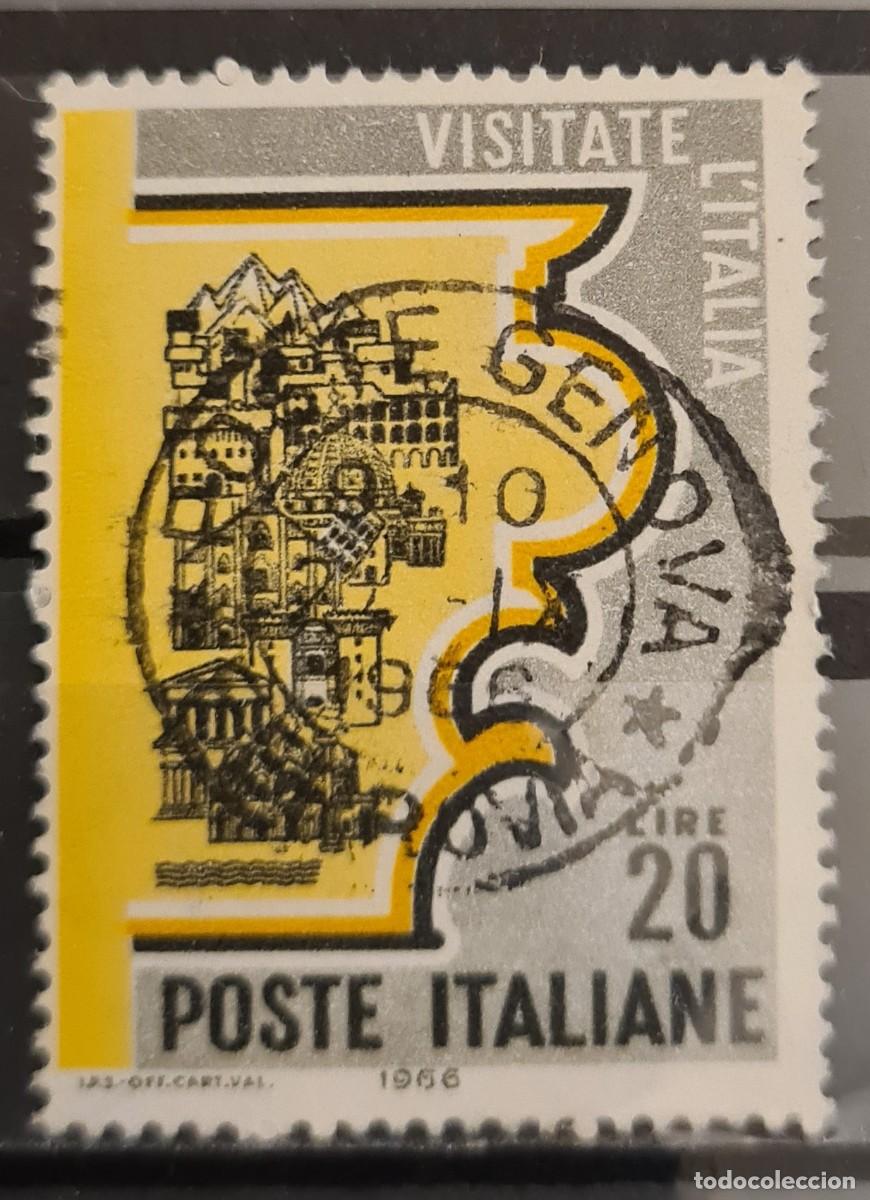 Sellos: Sello usado de Italia 1966: Invitaci&oacute;n al turismo