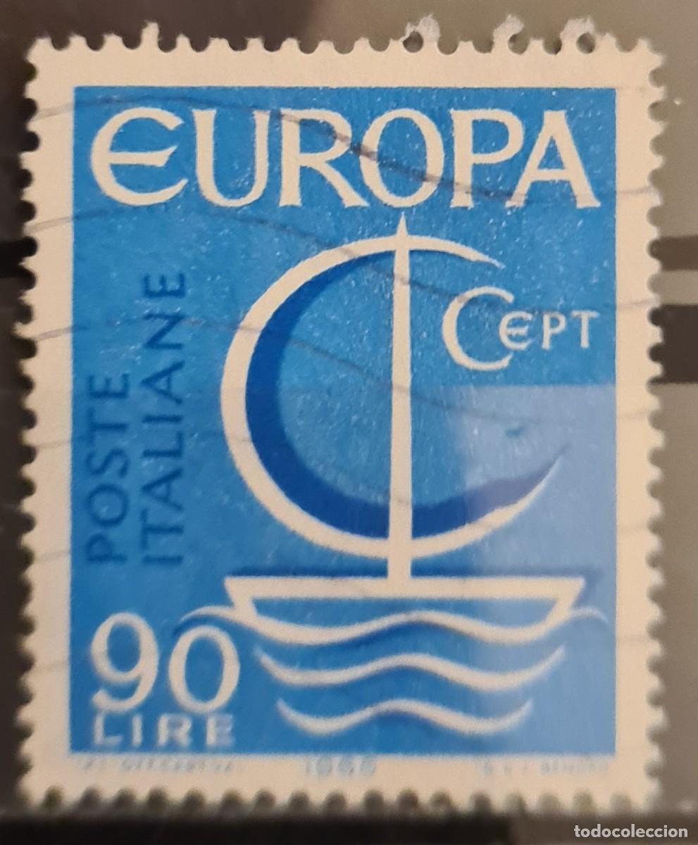 Sellos: Sello usado de Italia 1966: Europa