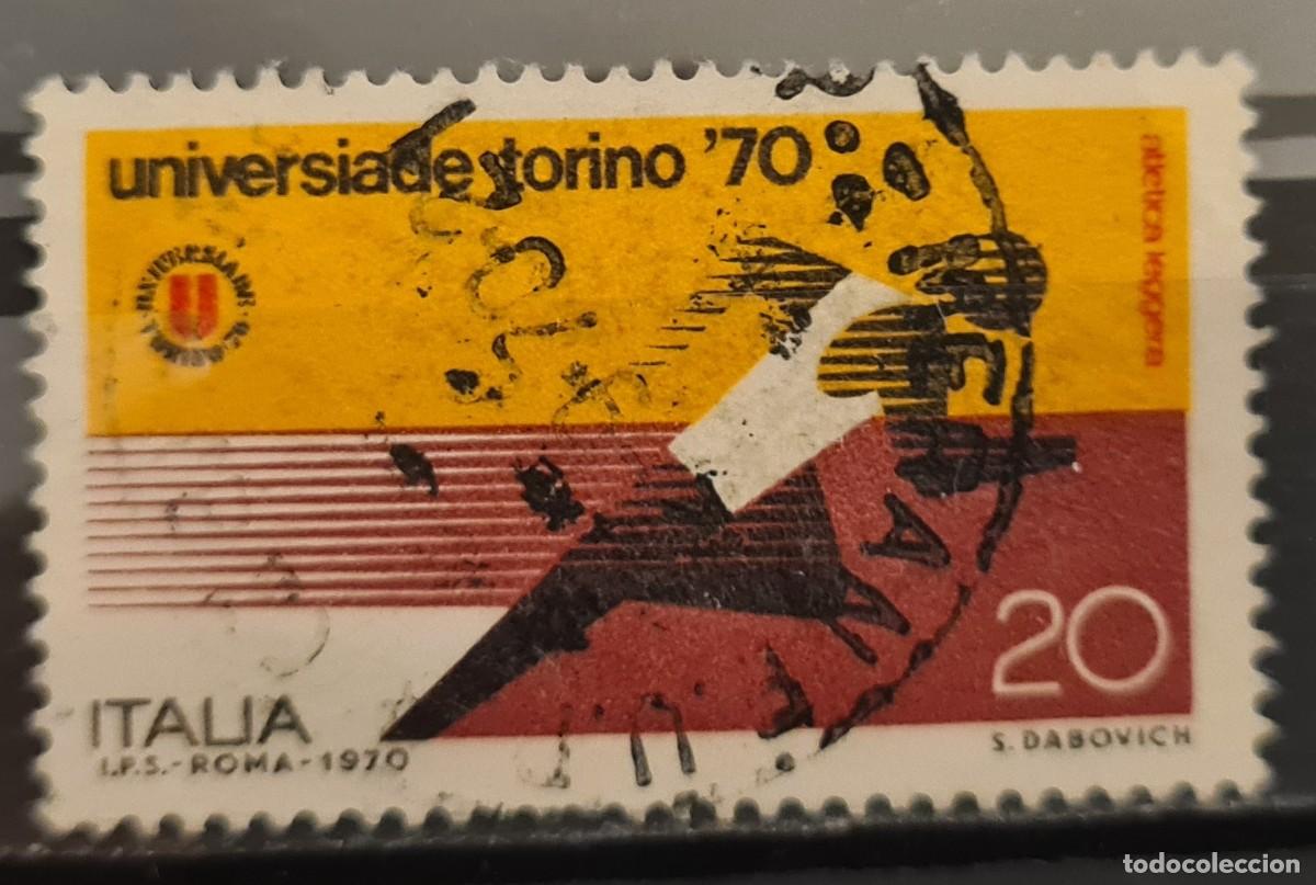 Sellos: Sello usado de Italia 1970: Univers&iacute;ada en Tur&iacute;n