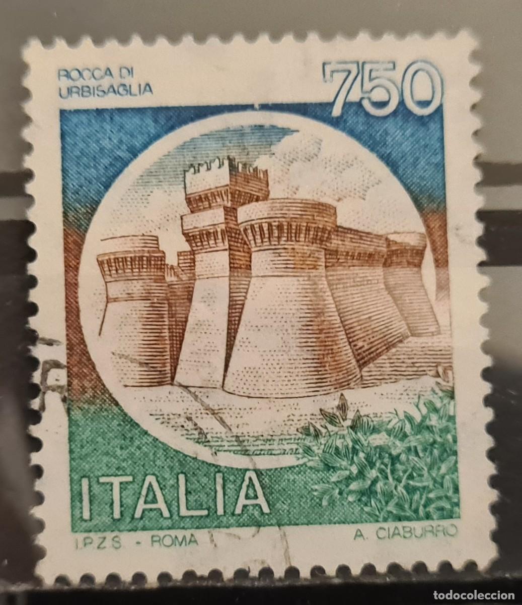 Sellos: Sello usado de Italia 1990. Castillos (X): Fortaleza de Urbisaglia