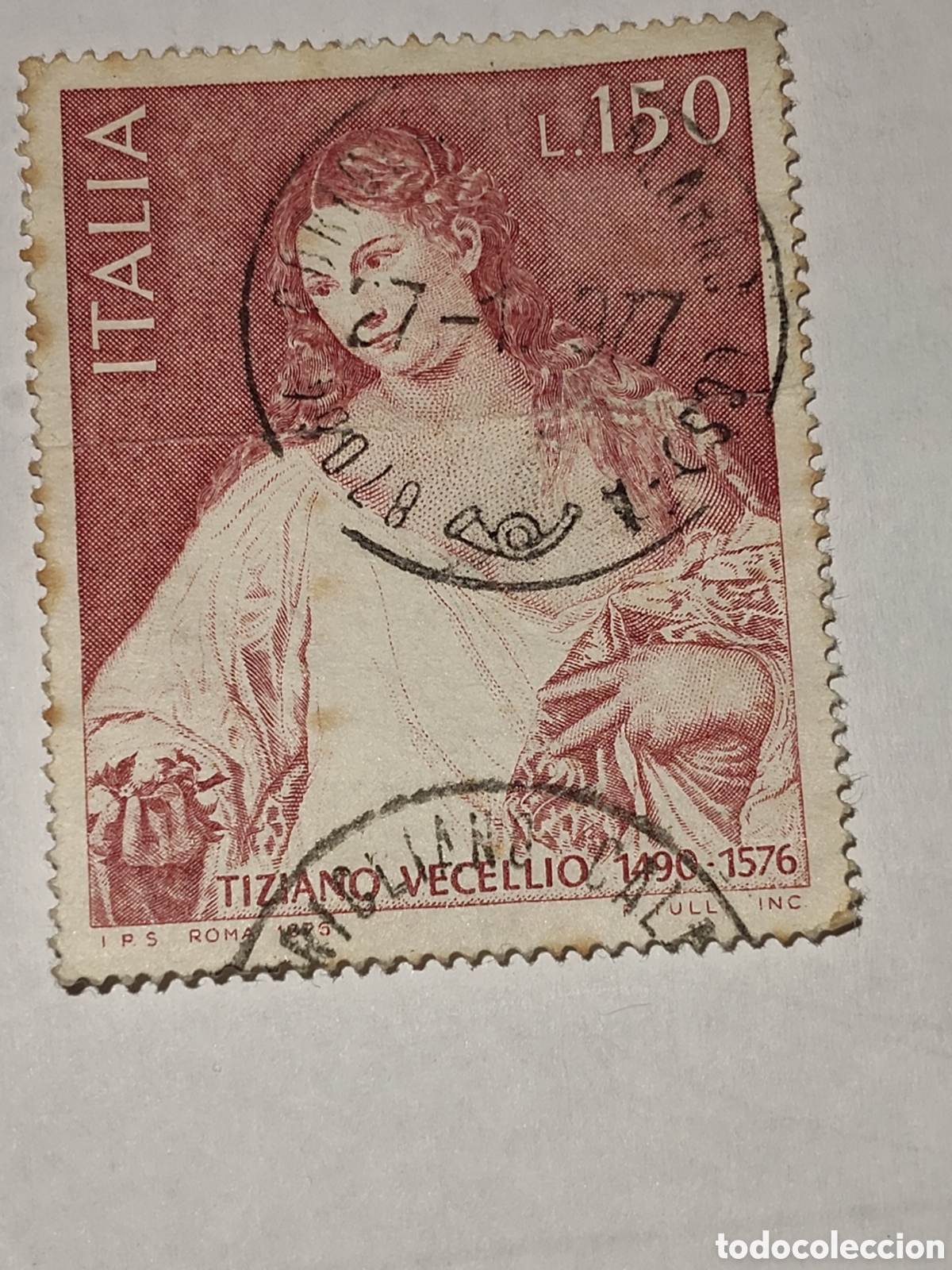 Sellos: Sello de Italia Flora de Tiziano 1976
