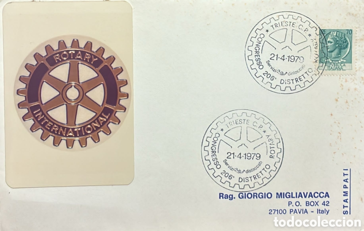 Sellos: CA)Italy1979 .Rotary Club commemorative covers and first day covers issued