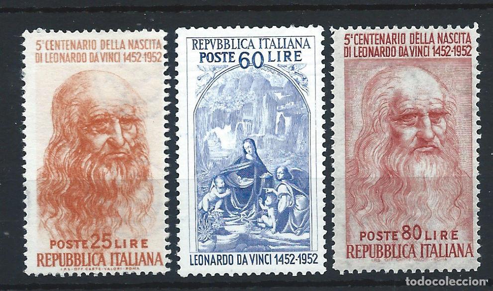 Sellos: Italie N&deg;624/26** (MNH) 1952 - L&eacute;onard de Vinci