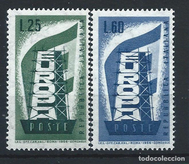 Sellos: Italie N&deg;731/32** (MNH) 1956 - Europa