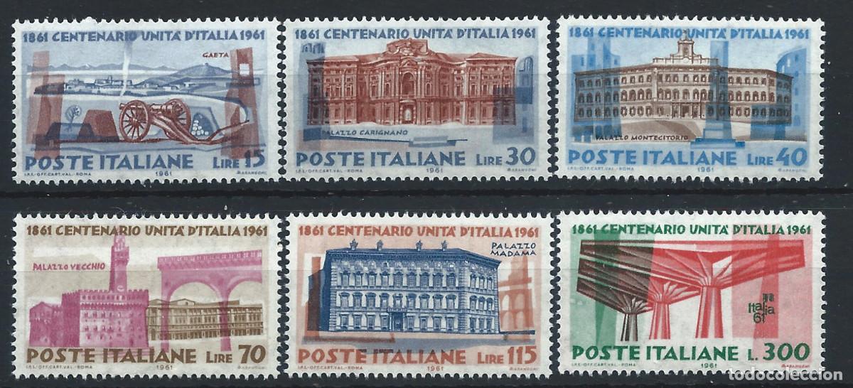 Sellos: Italie N&deg;852/57** (MNH) 1961 - Centenaire de l'Unit&eacute; Italienne