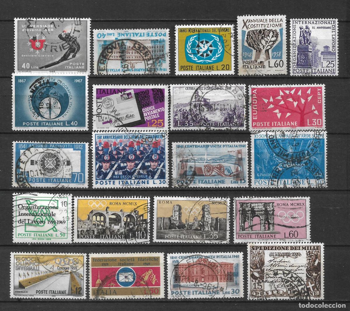 Sellos: italia lote 20 sellos usados- 8/22