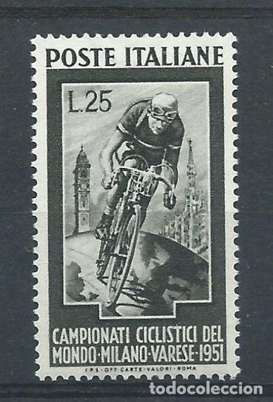 Sellos: Italie N&deg;607** (MNH) 1951 - Sports &rdquo;Cyclisme&rdquo;