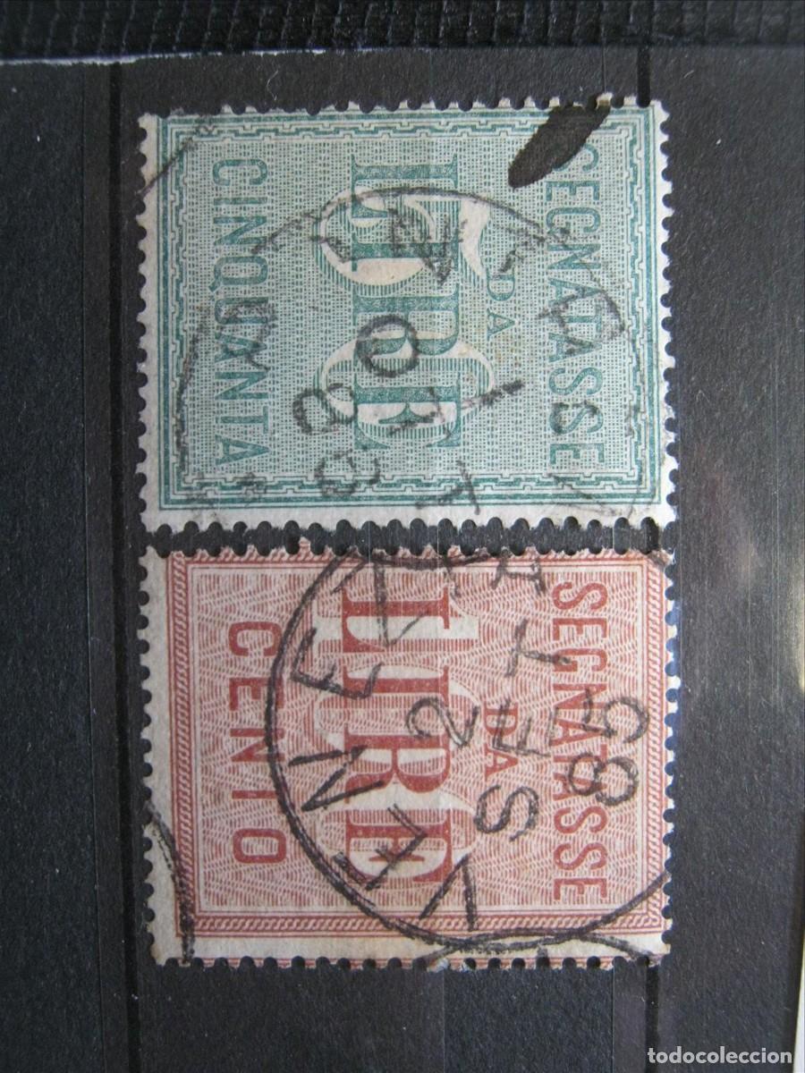 Sellos: ITALIA 1884 TASAS SERIE YVERT 20/21 USADOS PERFECTOS.