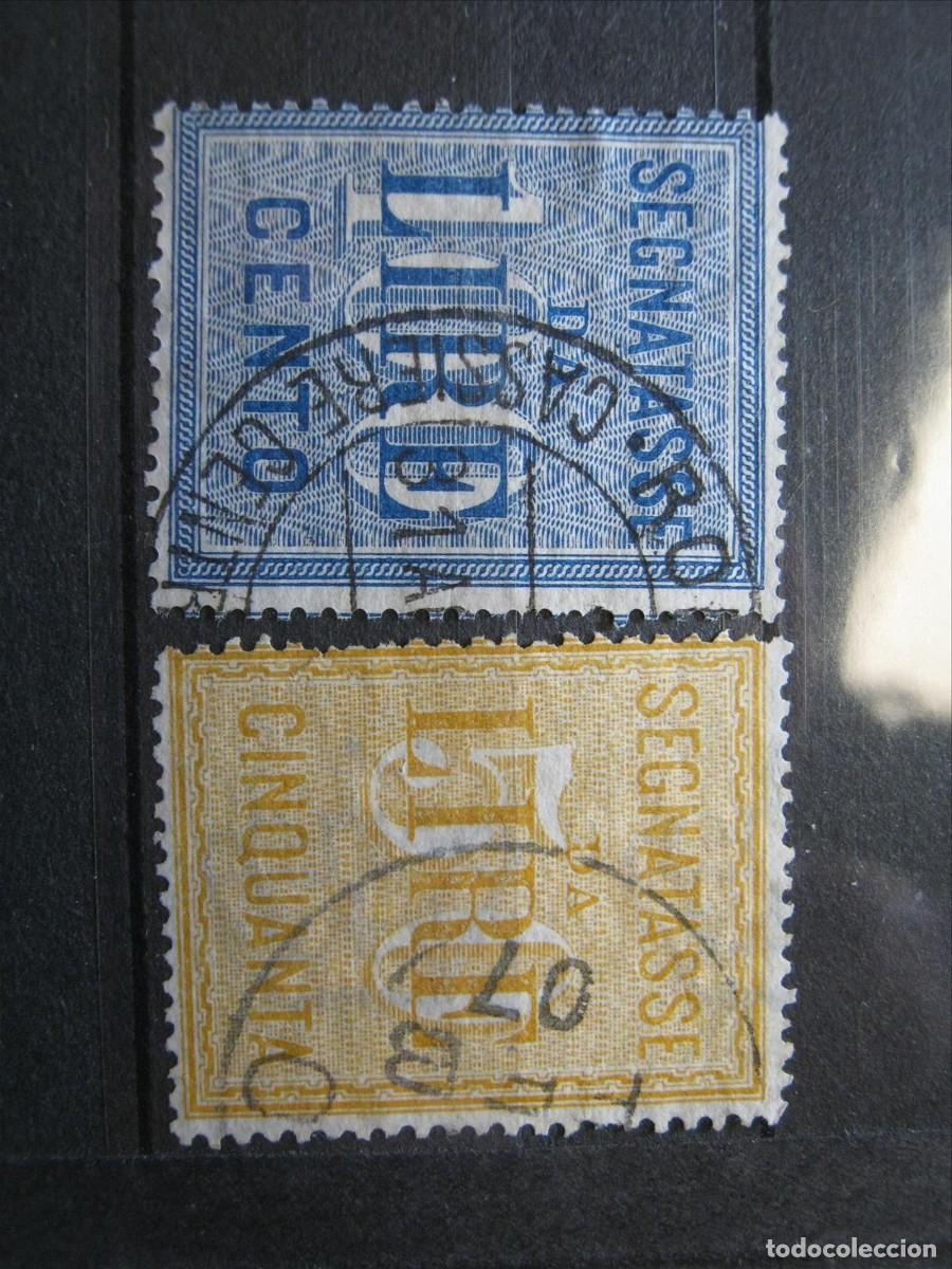Stamps: ITALIA 1903 TASAS SERIE YVERT 25/26 USADOS PERFECTOS.