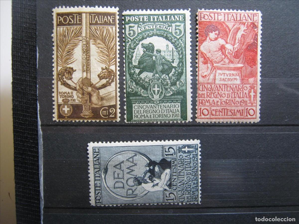 Stamps: ITALIA 1911 SERIE YVERT 88/91 MH* LUJO.