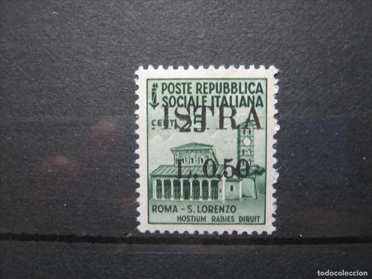 Selos: ITALIA OCUPACI&Oacute;N ISTRIA 1945 YVERT 6 MNH** SIN CHARNELA LUJO.