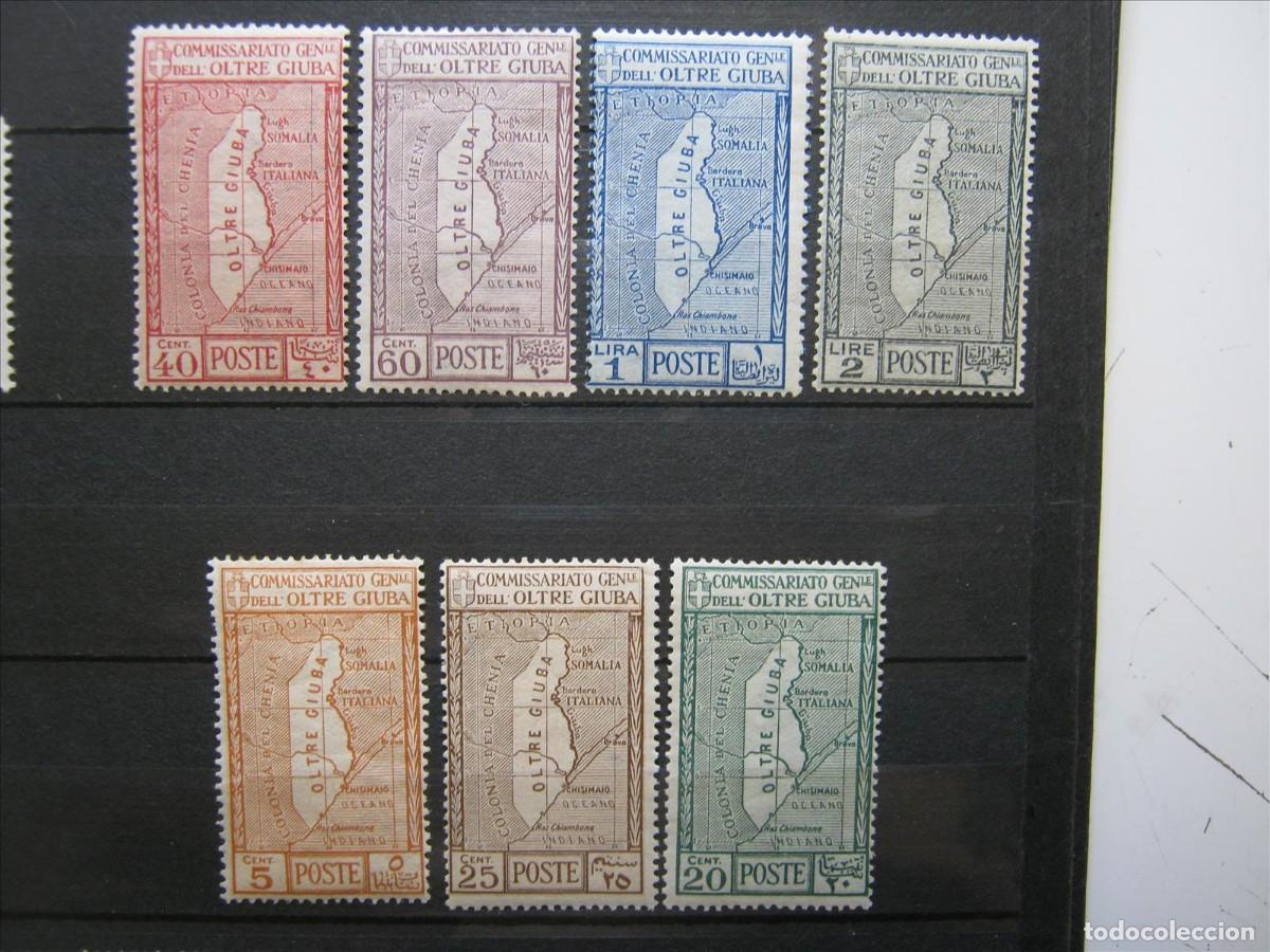 Selos: ITALIA COLONIA OLTRE GIUBA 1926 SERIE YVERT 29/35 LH*/MH* LUJO.