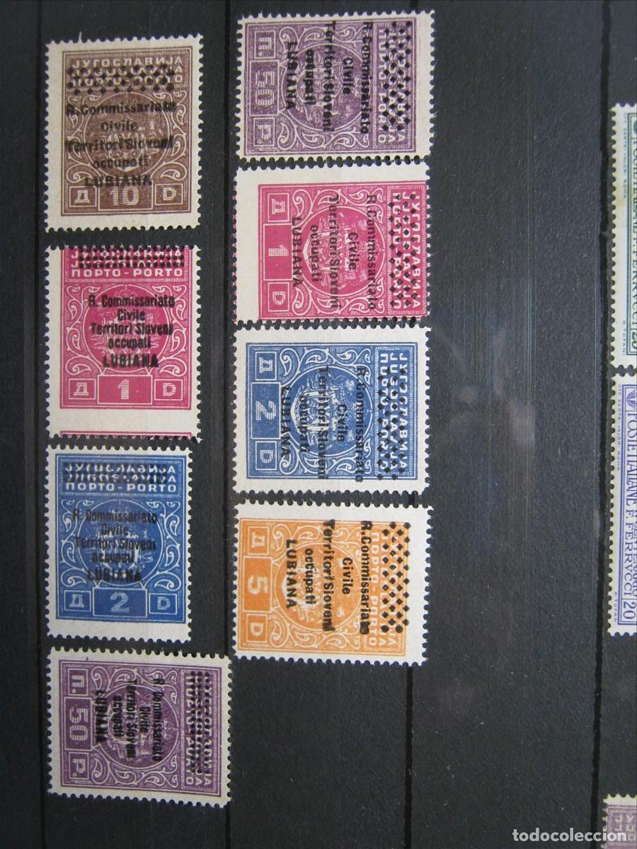 Selos: LIUBLIANA ESLOVENIA OCUPACI&Oacute;N ITALIANA ITALIA 1941 TASAS SERIE YVERT 6/13 MNH** LUJO.