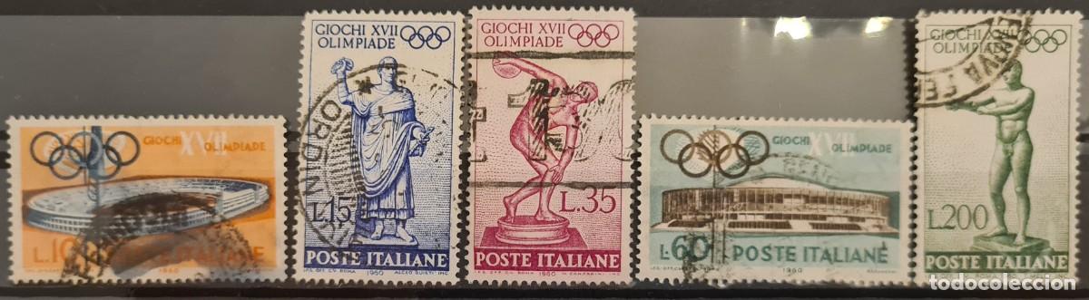 Briefmarken: Serie de sellos usados de Italia 1960: Juegos ol&iacute;mpicos de Roma