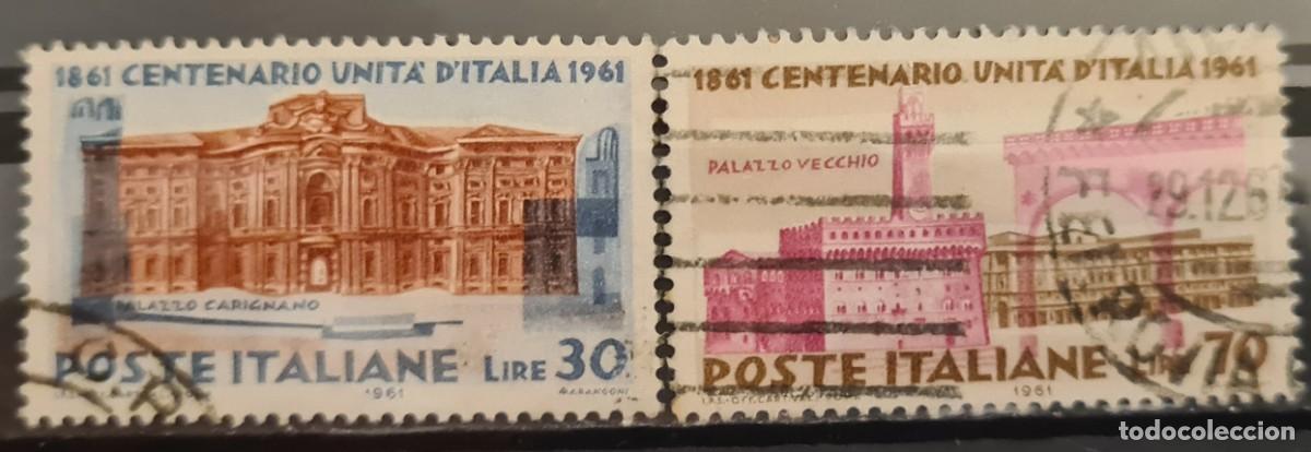 Briefmarken: Serie de sellos usados de Italia 1961: Centenario de la Unidad italiana