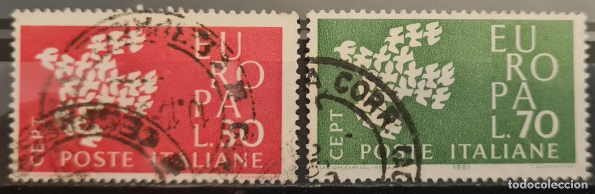 Briefmarken: Serie completa de sellos usados de Italia 1961: Europa
