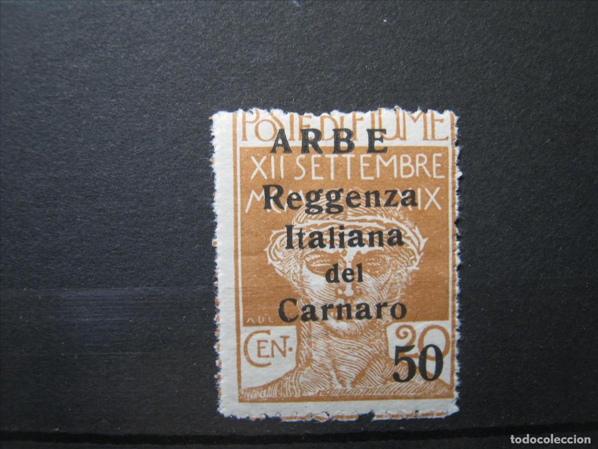 Briefmarken: ITALIA ARBE Y VEGLIA 1920 YVERT 5 MNH** SIN CHARNELA LUJO.