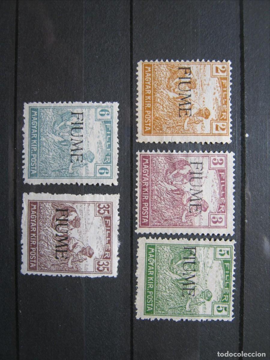 Briefmarken: FIUME ITALIA 1919 LOTE NUEVO SIN GOMA BIEN.
