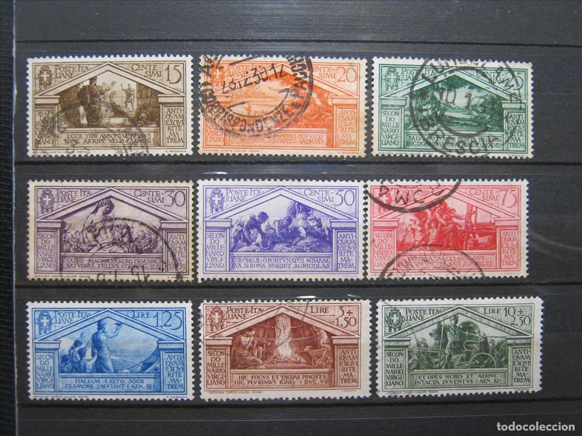 Sellos: ITALIA 1930 SERIE YVERT 263/271 USADOS PERFECTOS.