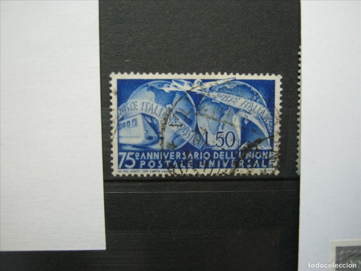 Sellos: ITALIA 1949 YVERT 538 USADO PERFECTO.