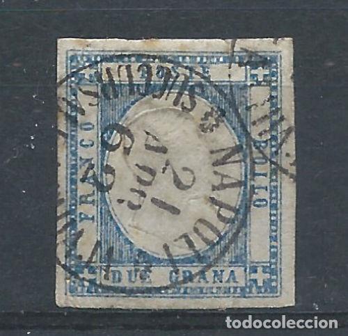 Sellos: Italie - Naples province N&deg;13 Obl (FU) 1861 - Victor Emmanuel II