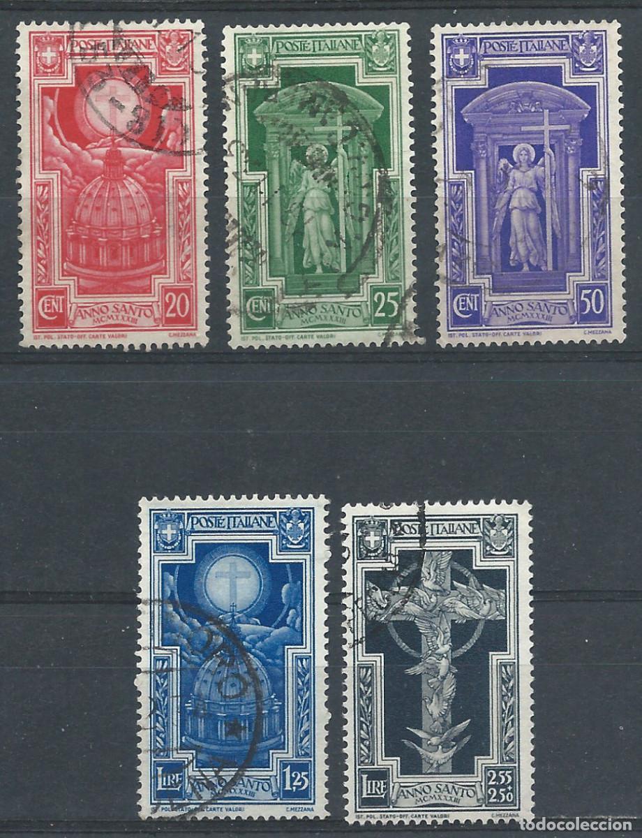 Sellos: Italie N&deg;325/29 Obl (FU) 1933 - Ann&eacute;e Sainte