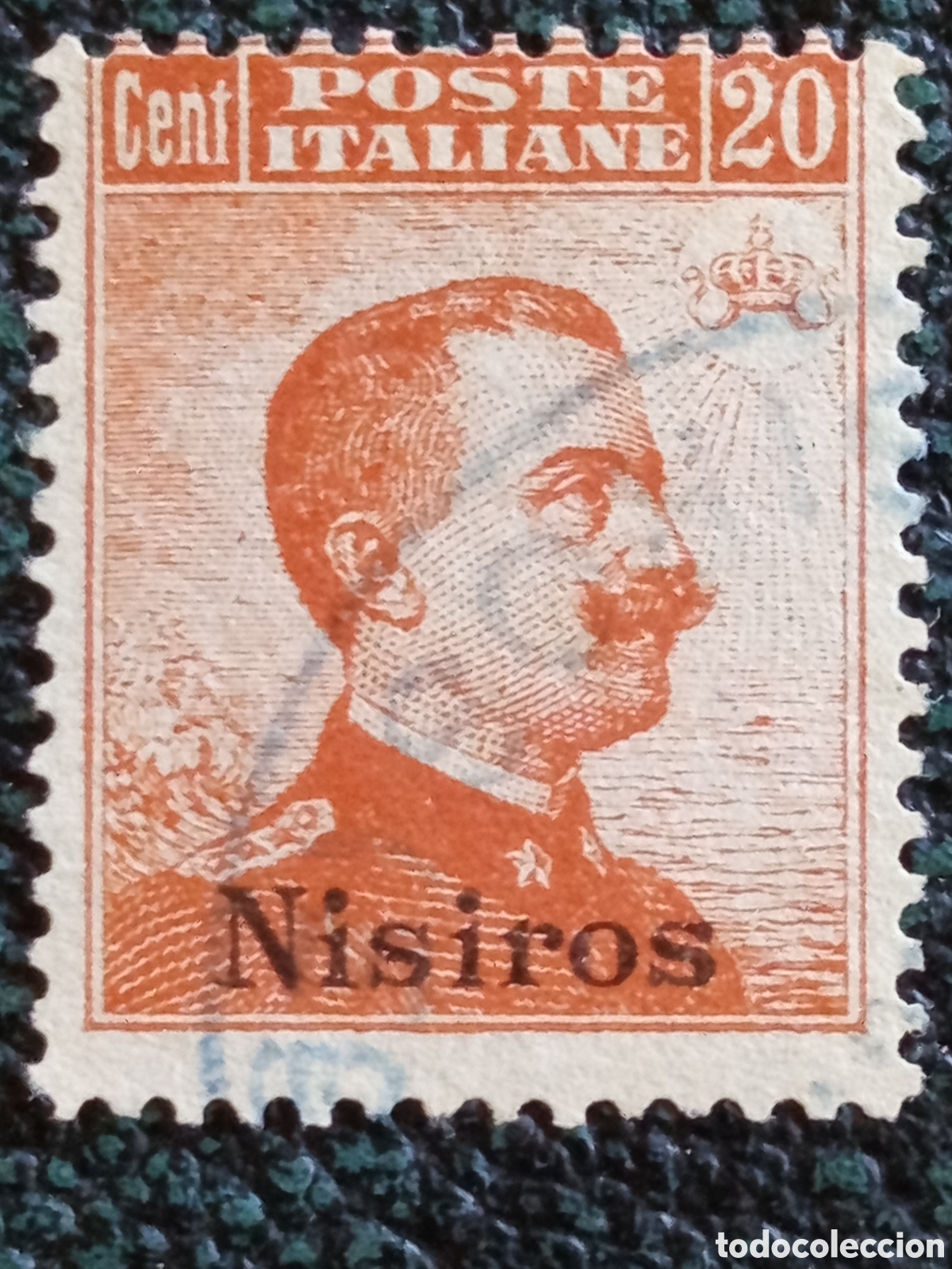 Briefmarken: Sello Nisiros Egeo Ocupaci&oacute;n Italiana