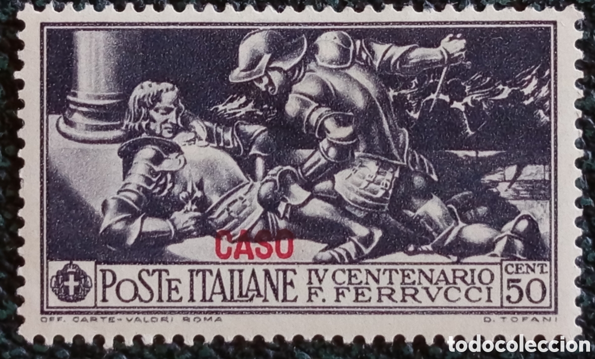 Sellos: Sello Italia Caso 1930 Ferrucci 50c MH Nuevo Sassone 14