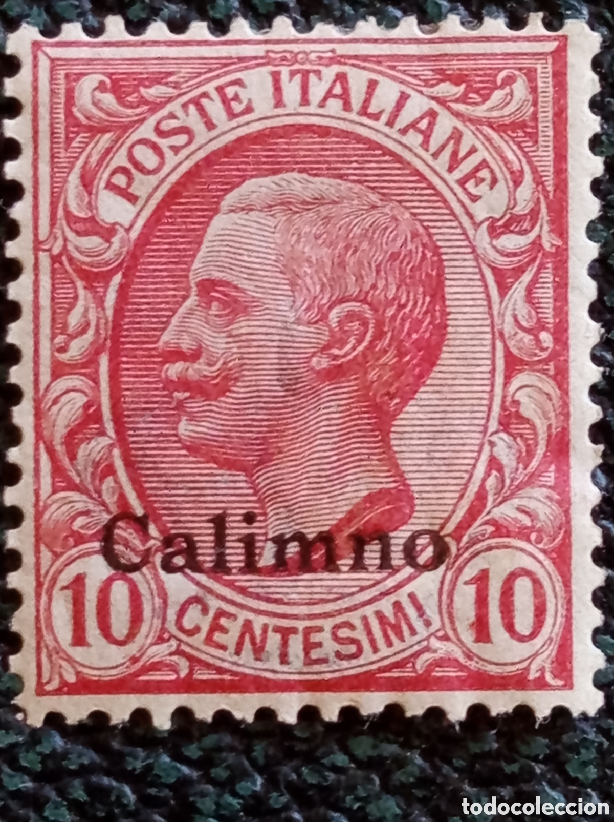 Sellos: Sello Calimno Egeo 1912 - 10c Rosa Nuevo MH - Cat&aacute;logo Sassone N. 3