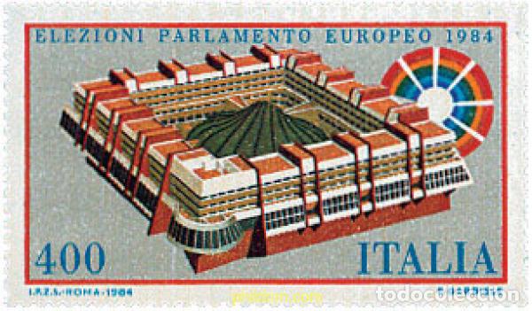 Sellos: 124550 MNH ITALIA 1984 2 ELECCIONES AL PARLAMENTO EUROPEO