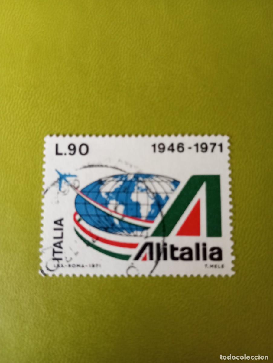 Sellos: ITALIA, 1971, COMPA&Ntilde;&Iacute;A ALITALIA