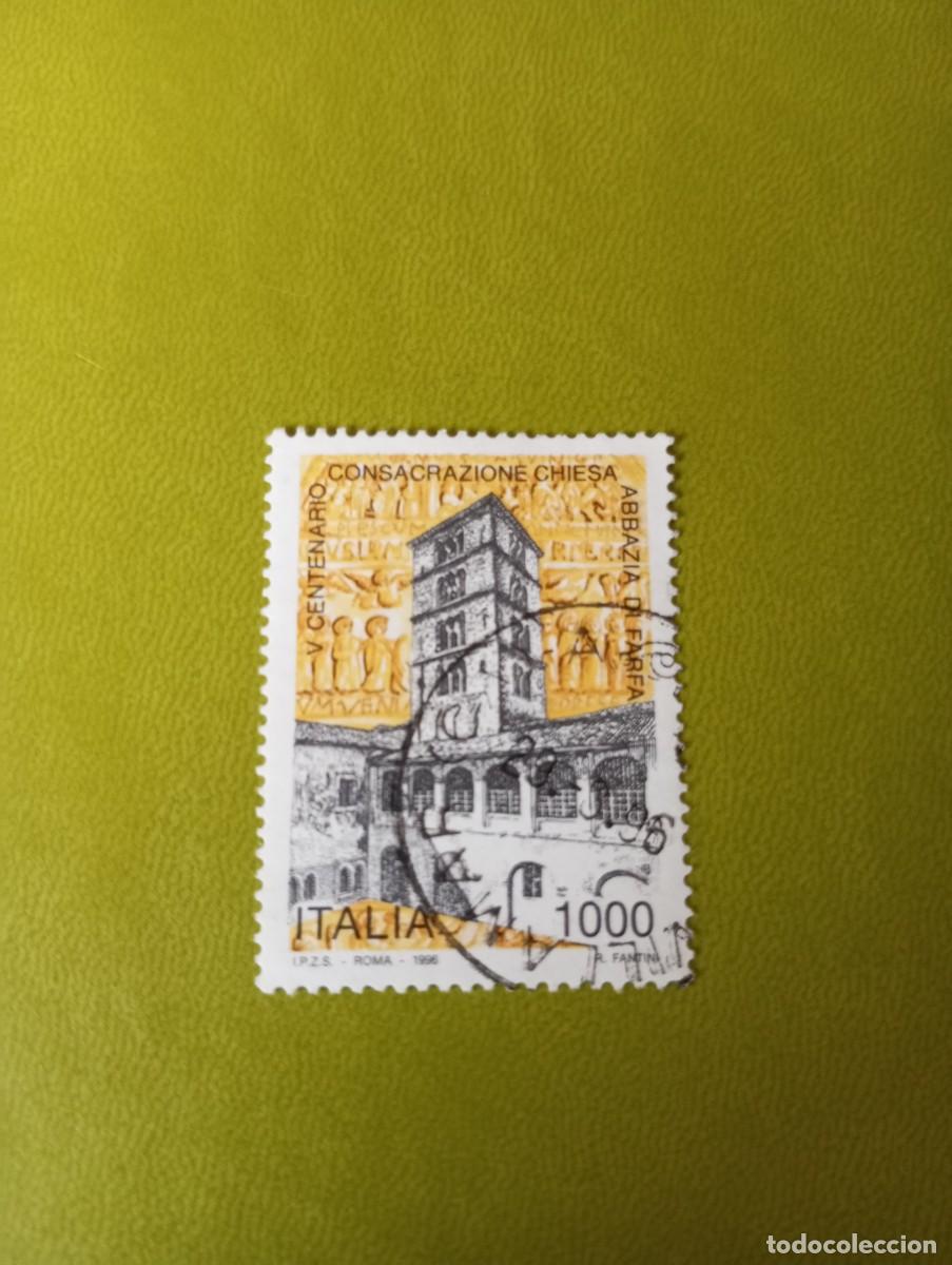 Sellos: ITALIA, 1996, RECONSTRUCCI&Oacute;N DE LA ABADIA DE PARTA