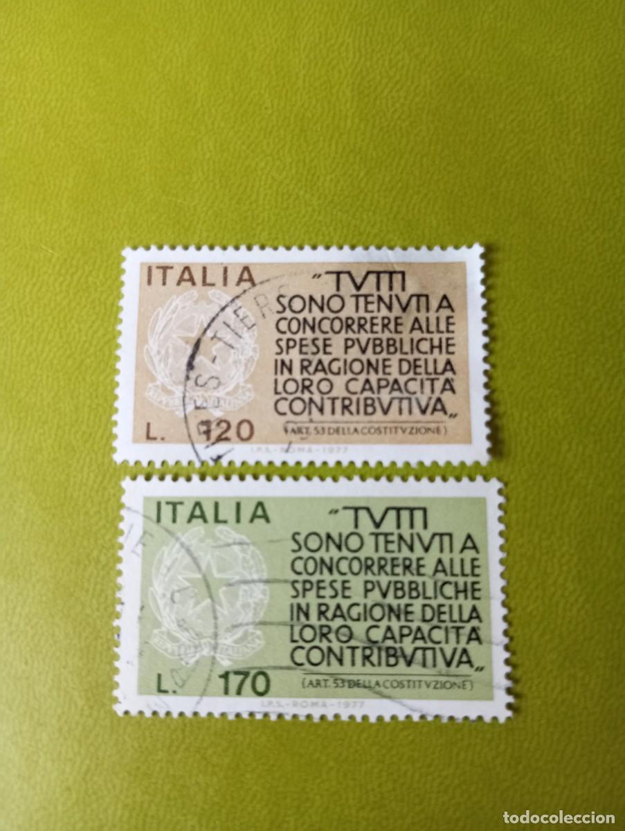 Sellos: ITALIA, 1977, PAGUE SUS TASAS