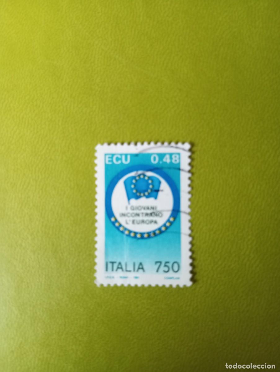Sellos: ITALIA, 1991, UNI&Oacute;N EUROPEA