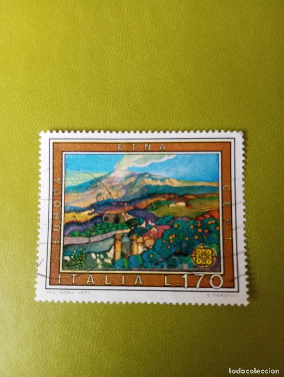 Sellos: ITALIA, 1976, VISTA DEL ETNA