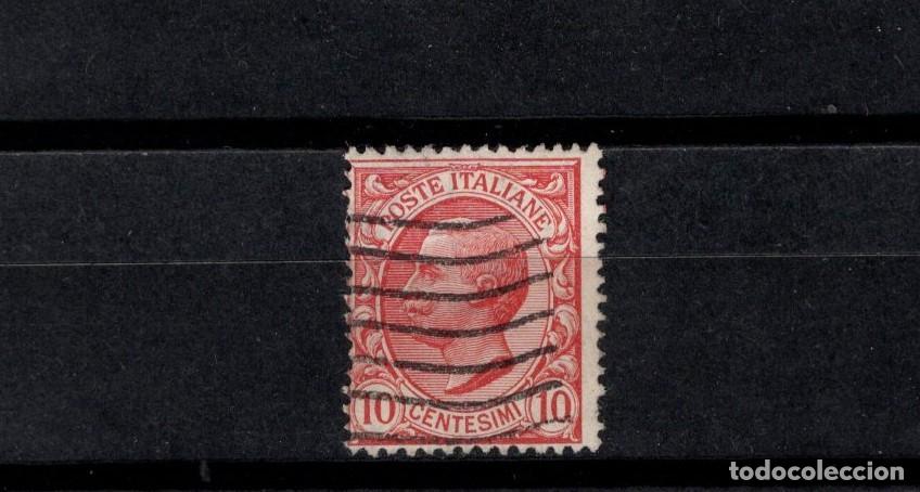 Sellos: Sello usado. V&iacute;ctor Manuel III. Sello 10 centimos. 1906. Yvert 76.