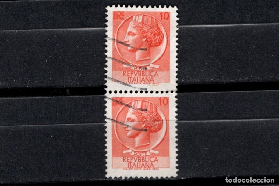Sellos: Sello usado Italia. Moneda Siracusa 10 liras. 6 de Junio de 1983. Yvert 649.