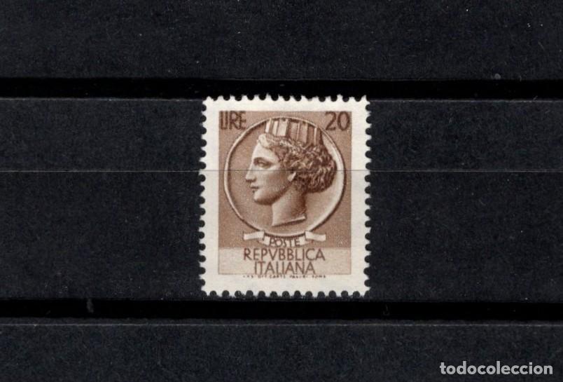 Sellos: Sello usado Italia. Moneda Siracusa 20 liras. 6 de Junio de 1953. Yvert 651.