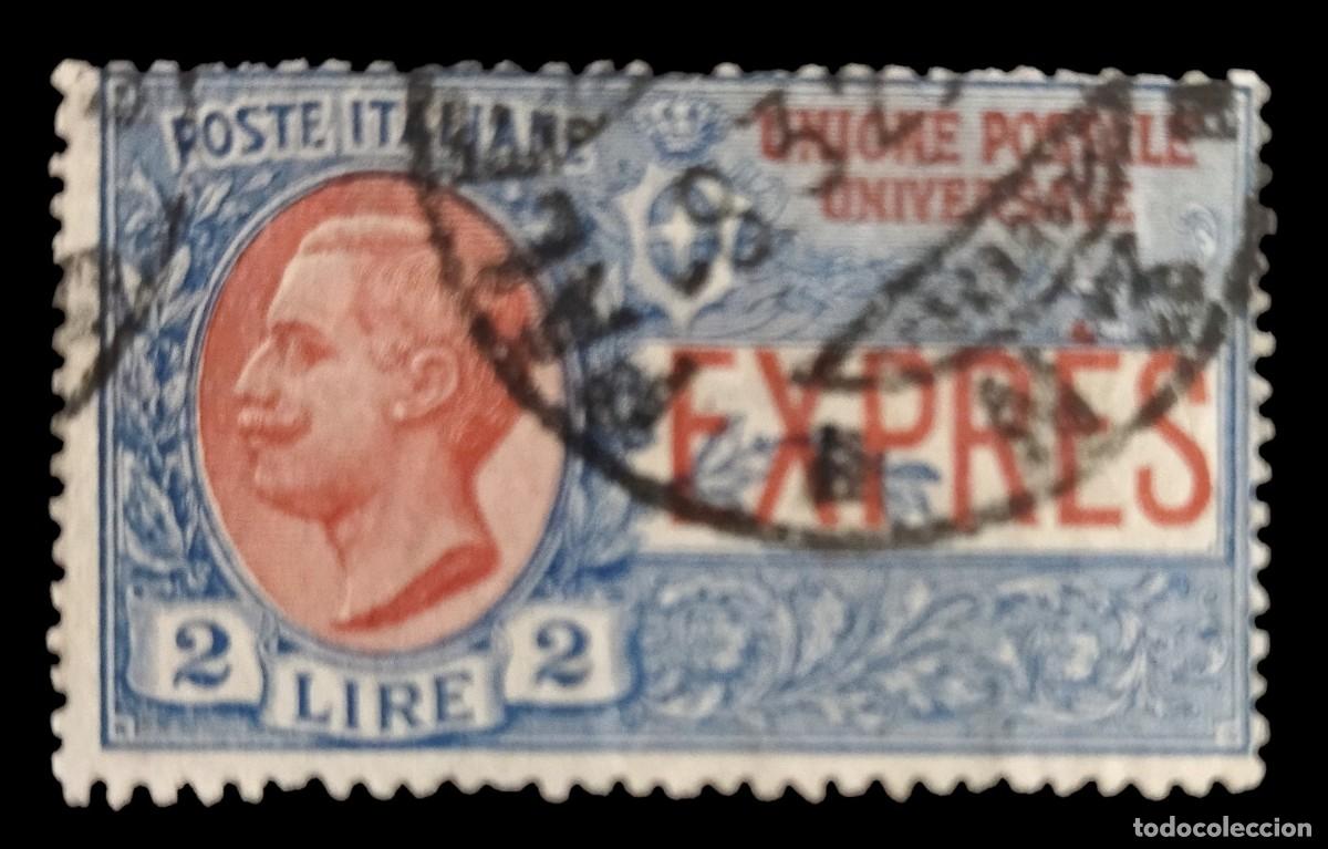 Sellos: ITALIA 1925 Urgente - Sobrecargado. USADO.